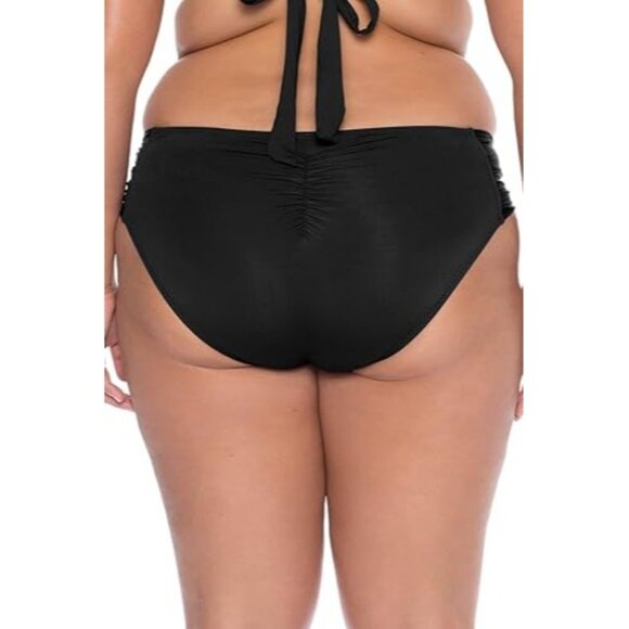 BECCA ETC Women's Color Code Hipster Bikini Bottoms 6584497 Black Size 3X - Picture 2 of 3